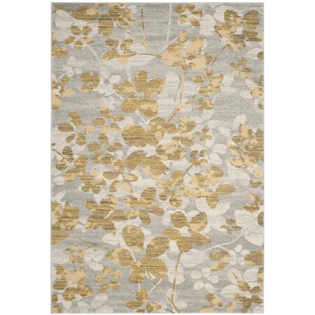 Safavieh Evoke Medium Rectangle Area Rug Grey & Gold - 5 ft.-1 in. x 7 ft.-6 in. EVK236P-5
